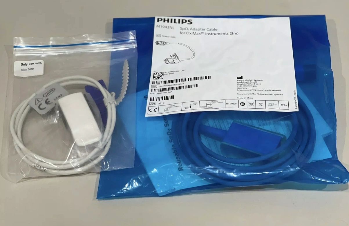 PHILIPS INTELLIVUE X2 M3002A PORTABLE MONITOR WITH NEW BATTERY AND ACCESSORIES - Image 8