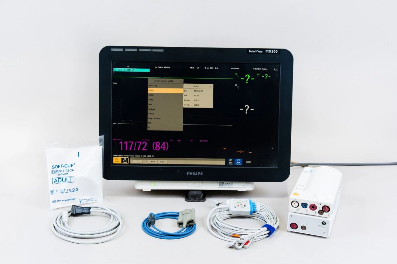 Philips Intellivue MX800 Anesthesia CO2 Monitor With M3001A & 867041 Modules