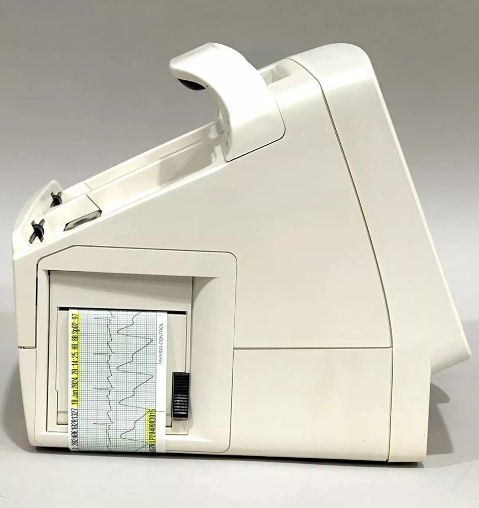Physio-Control LIFEPAK 20e Defibrillator Monitor Complete With Hard Paddles, Battery, SPO2 Cable, ECG Cable, AED Mode, Pacing, Printer, & Power Cord - Image 4