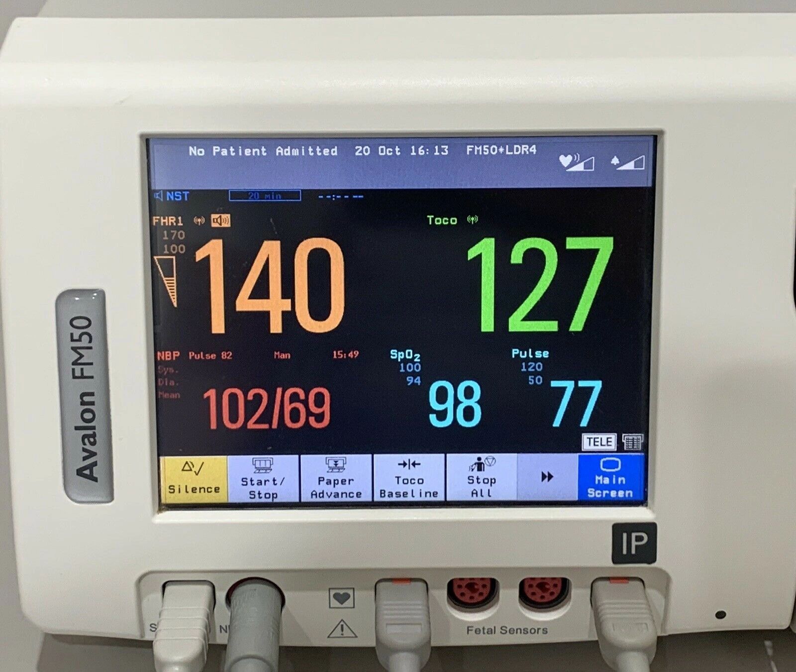 Philips Avalon FM50 M2705A Fetal Monitor With M2725A, M2726A, M2727A, M2720A - Image 2