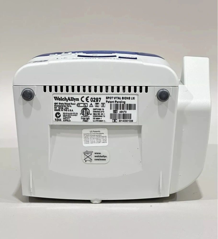 Welch Allyn 45NT0 Spot Vital Signs LXi Patient Monitor With SpO2, NBP, & Temp - Image 7