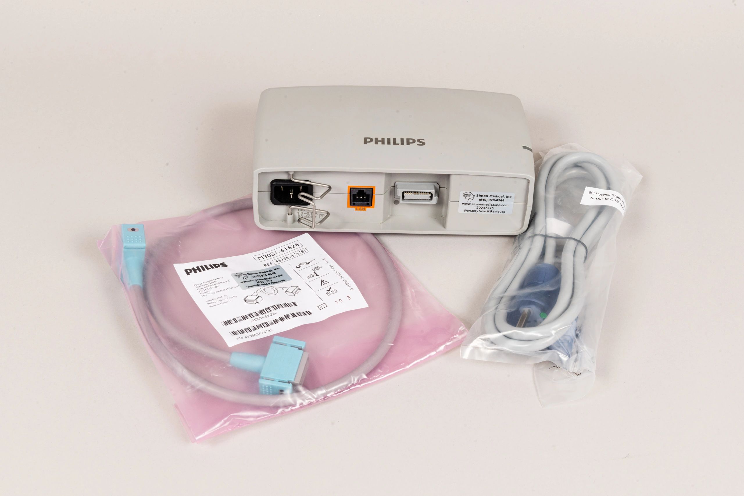 Philips IntelliVue M8023A X2 X3 MX100 & MP2 Patient Monitor Charger - 865122 - With M3081-61626 Interface Cable - Image 3