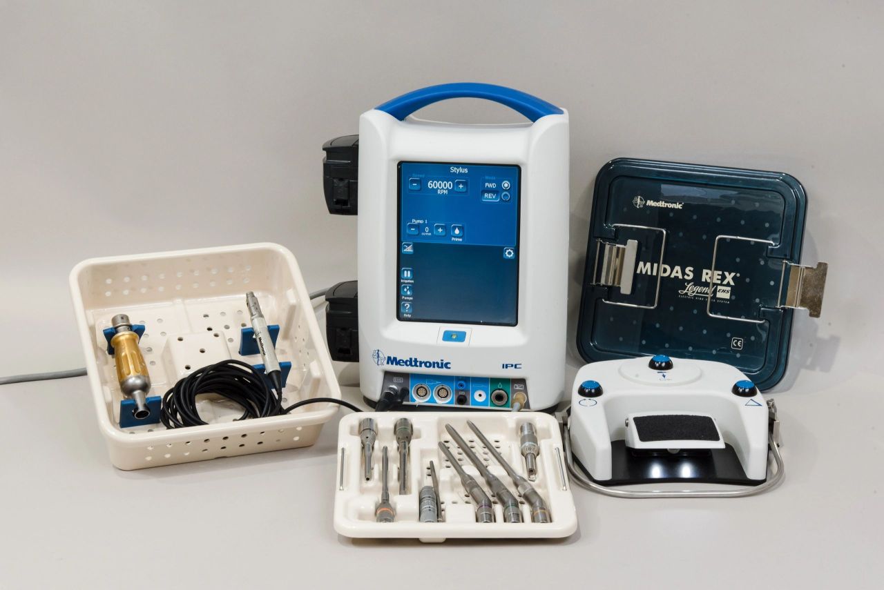 Medtronic Midas Rex EM200 Stylus Drill Set with IPC System and 10 Attachments