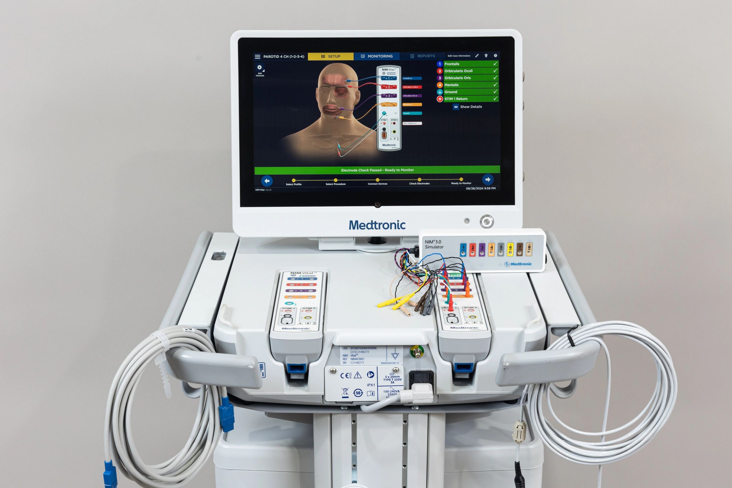 Medtronic NIM Vital Nerve Monitoring System with Patient Interfaces and Cart - Image 3