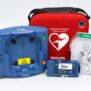 Philips HeartStart OnSite HS1 AED Defibrillator With 2028 Battery, 2028 Pads, And Carrying Case