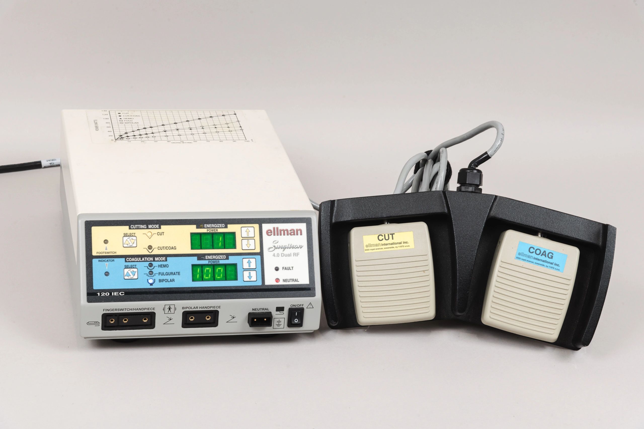 Ellman Surgitron 4.0 Dual RF 120 IEC P/N 2480234 with Pedal - Image 8