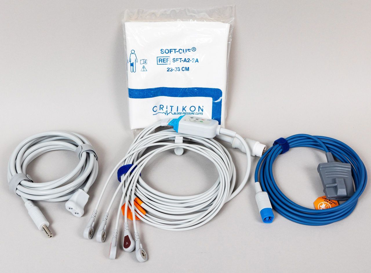 Philips Accessories Kit Cable Bundle - 5-Lead ECG, “FAST” SPO2, NIBP Hose, NIBP Cuff