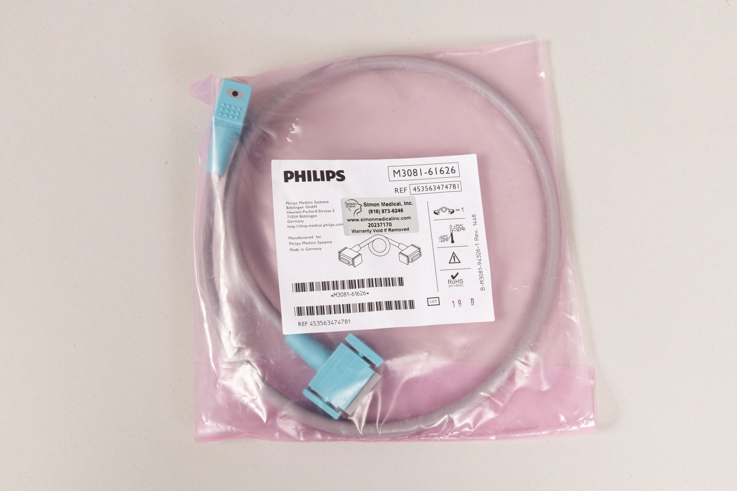 Philips IntelliVue M8023A X2 X3 MX100 & MP2 Patient Monitor Charger - 865122 - With M3081-61626 Interface Cable - Image 9