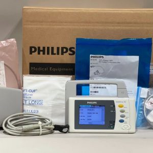 PHILIPS INTELLIVUE X2 M3002A PORTABLE MONITOR WITH NEW BATTERY AND ACCESSORIES