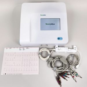 Welch Allyn CP150 Interpretation EKG ECG Electrocardiograph With Leads And Spirometer Module