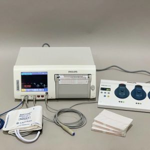 Philips Avalon FM50 M2705A Fetal Monitor With M2725A, M2726A, M2727A, M2720A