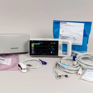 Philips IntelliVue MX100 Monitor 867033 With M8023A Charger & Cables