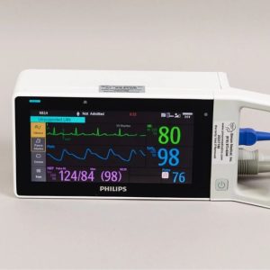 Philips IntelliVue MX100 Monitor 867033 - ECG, NBP, TEMP, PRESS2, Nellcor SPO2