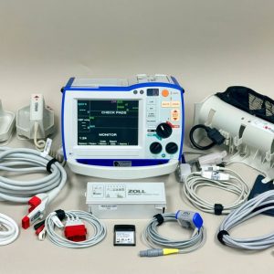 Zoll R Series ALS Monitor With ECG, Masimo SPO2, CO2, NIBP, MFC, Pacing, Printer, Paddles, And Battery