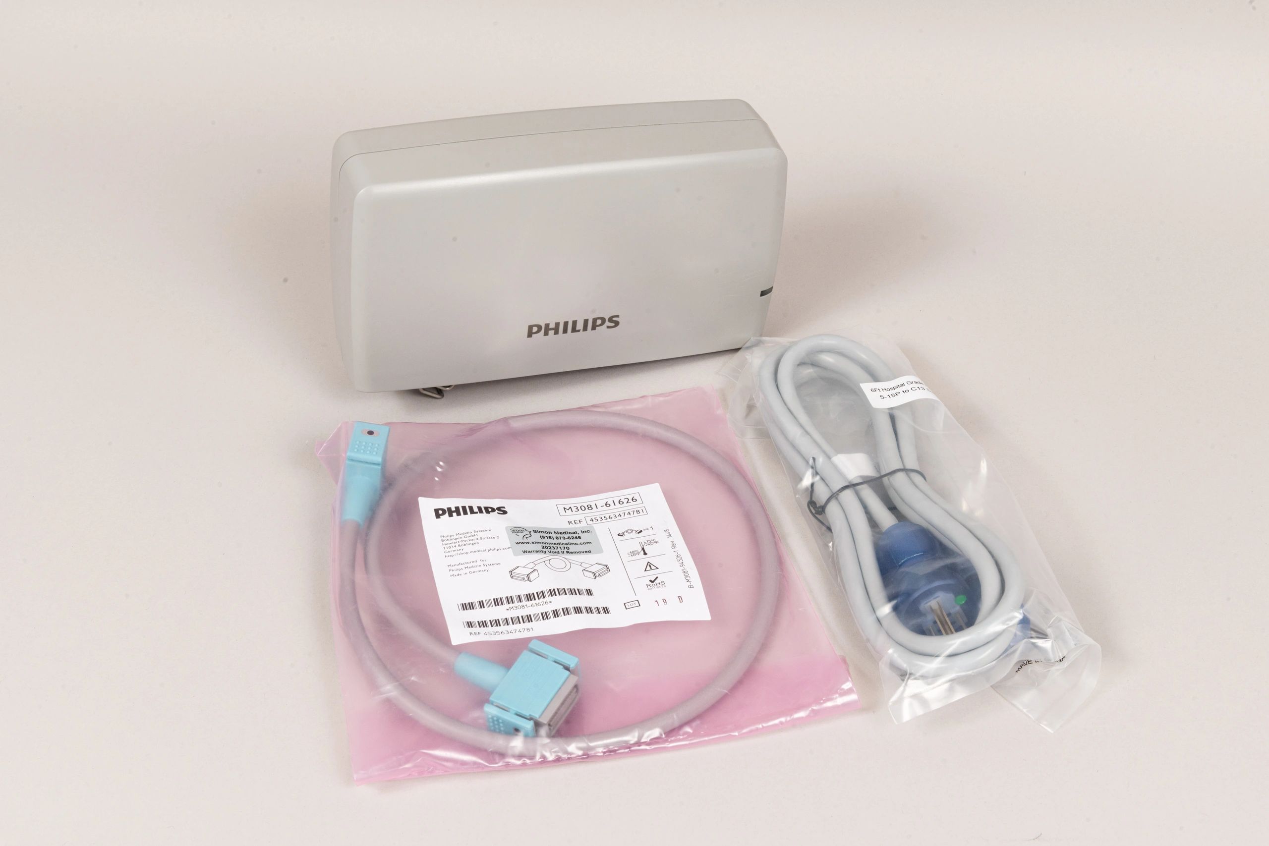 Philips IntelliVue M8023A X2 X3 MX100 & MP2 Patient Monitor Charger - 865122 - With M3081-61626 Interface Cable - Image 2