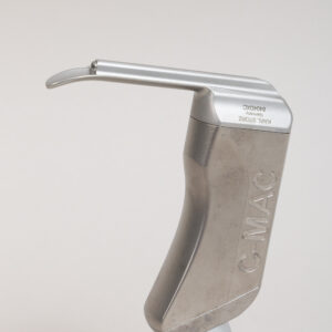 KARL STORZ C-MAC Video Laryngoscope MIL #0 Model 8404DXC pediatric HD video laryngoscope with integrated CMOS camera and titanium handle.