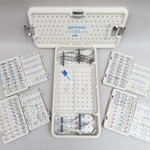 Mizuho Sugita Aneurysm Clip Set with Sterilization Case, Clip Appliers, SANO Clip Remover, and Assorted Sugita Aneurysm Clips for Neurosurgery