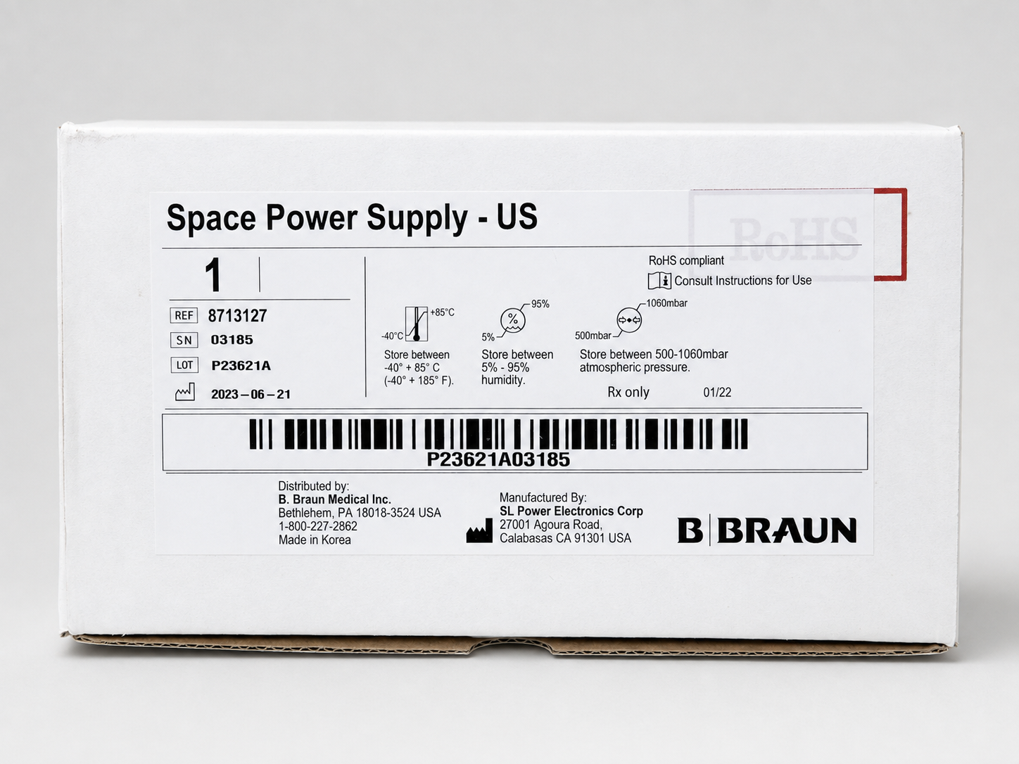 Brand New B. Braun 8713127 Space Power Supply – US - Image 8