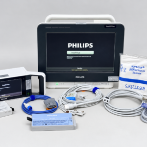 Philips IntelliVue MX450 Patient Monitor With X3, Batteries, & Cables