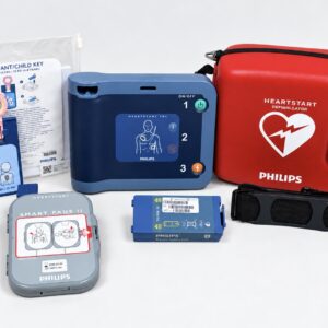 Philips HeartStart FRx AED 861304 With Pads, Battery, Pediatric Key, & Case